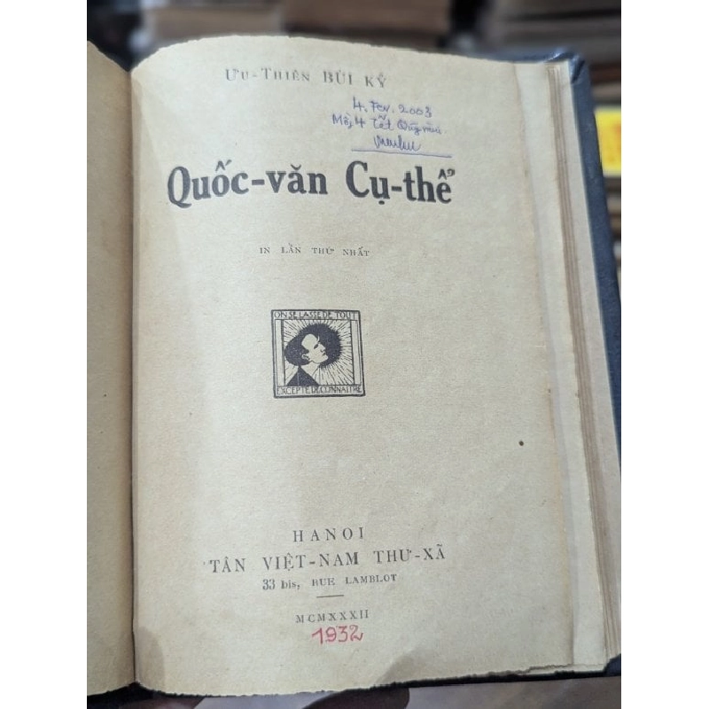 Quốc văn cụ thể - Ưu Thiên Bùi Kỷ ( in lần thứ nhất 1932 ) 1004816