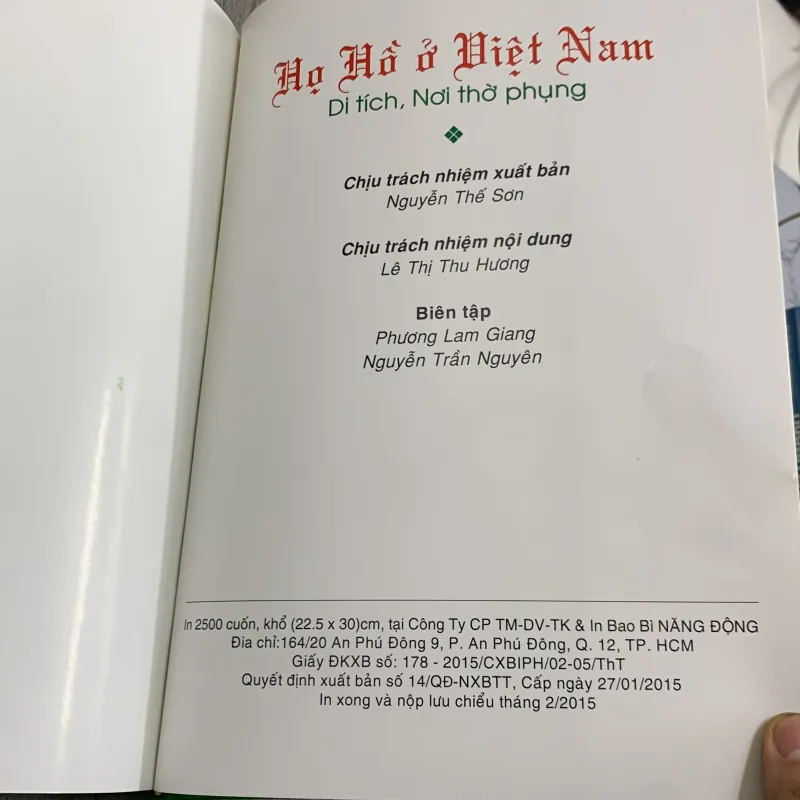 Họ hồ ở việt nam, di tích nơi thờ phụng.  755761