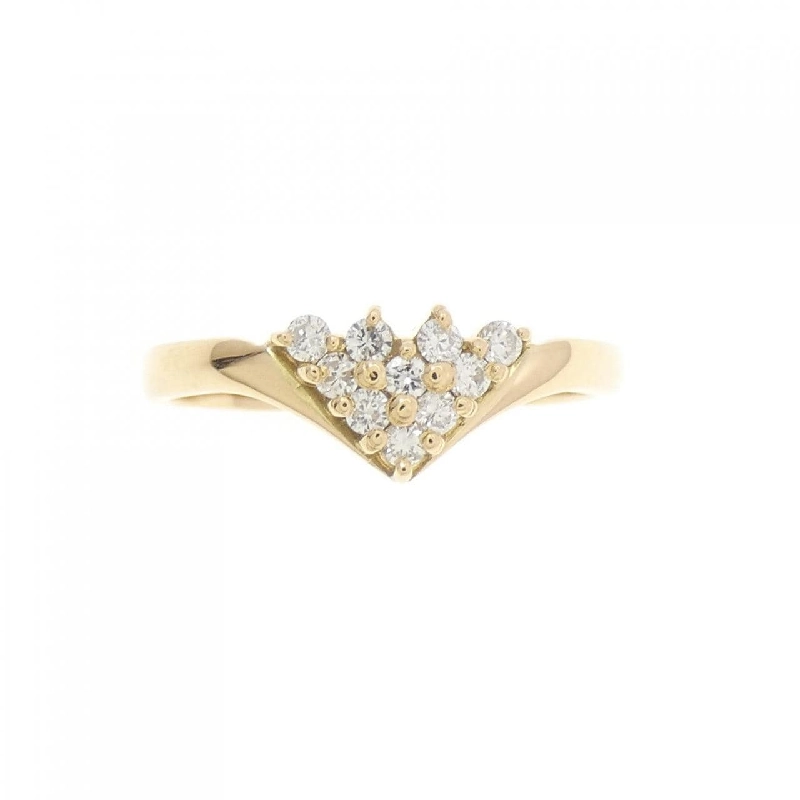 Nhẫn kim cương K18YG 0.13CT 672900