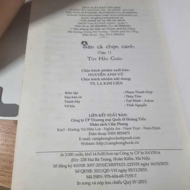 Kén Cá Chọn Canh - Ngôn Tình 2 tập - Tùy Hầu Châu (Sách cũ) 762304