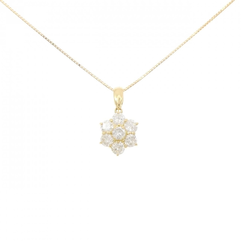 K18YG Hoa Kim Cương Dây Chuyền 0.95CT - Hàng hiệu Chính hãng 861390