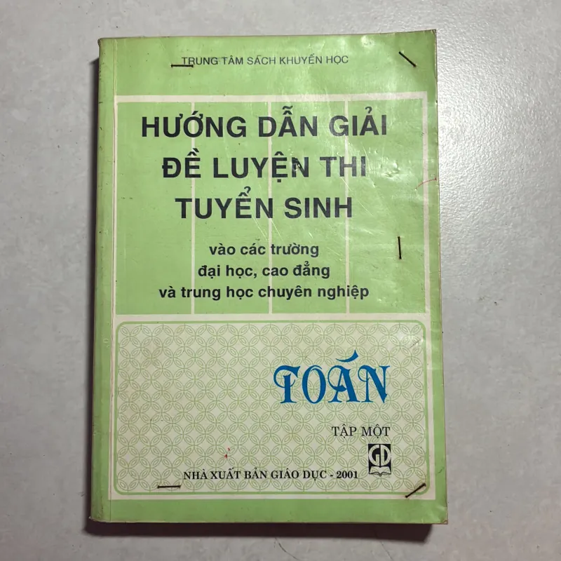 Hướng dẫn giải đề thi luyện sinh vào các trường đại học,… môn Toán 797571