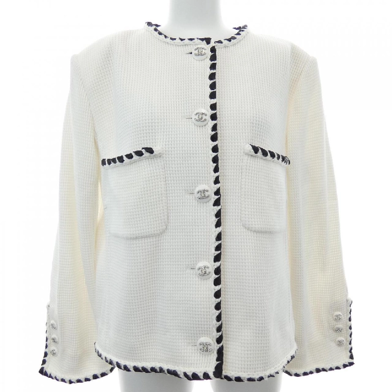 CHANEL P70028V60820 21C Áo khoác không cổ - Hàng hiệu Chính hãng 821566