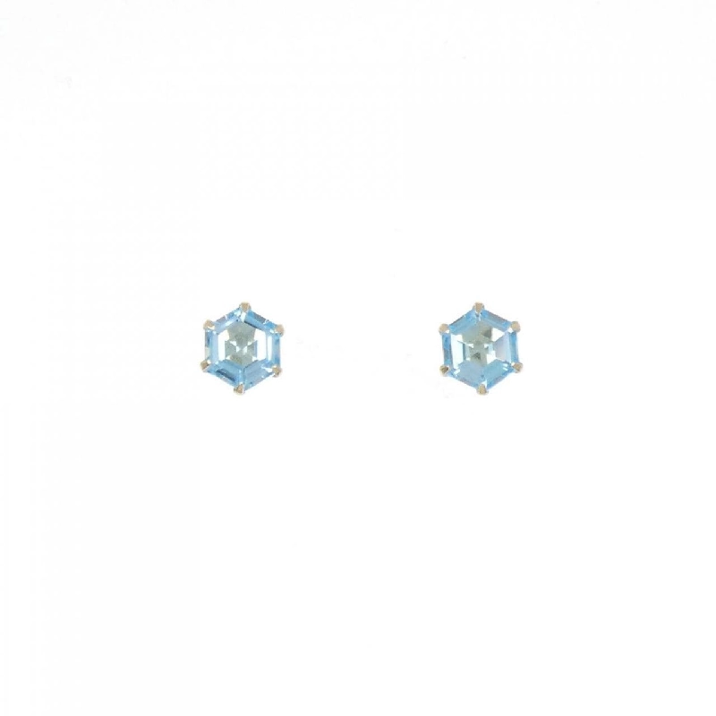 K18YG Blue Topaz Bông Tai 2.2CT - Hàng hiệu Chính hãng 871917