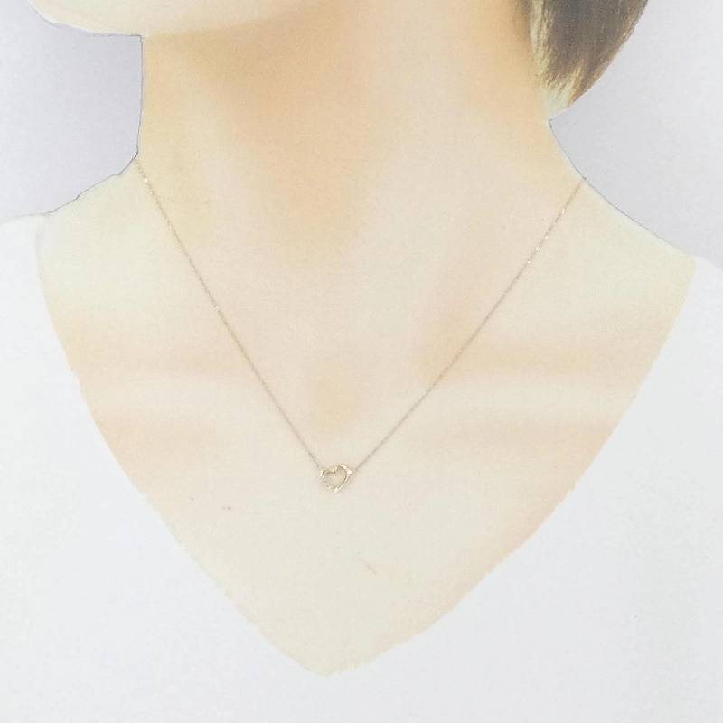 K10YG Dây chuyền kim cương hình trái tim - Hàng hiệu Authentic 856312