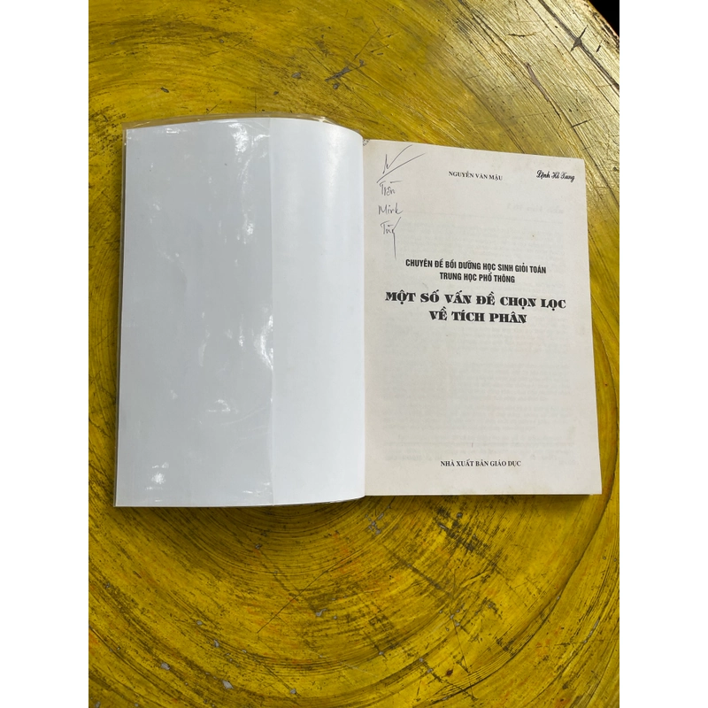 MỘT SỐ VẤN ĐỀ CHỌN LỌC VỀ TÍCH PHÂN- NGUYỄN VĂN MẬU 543454