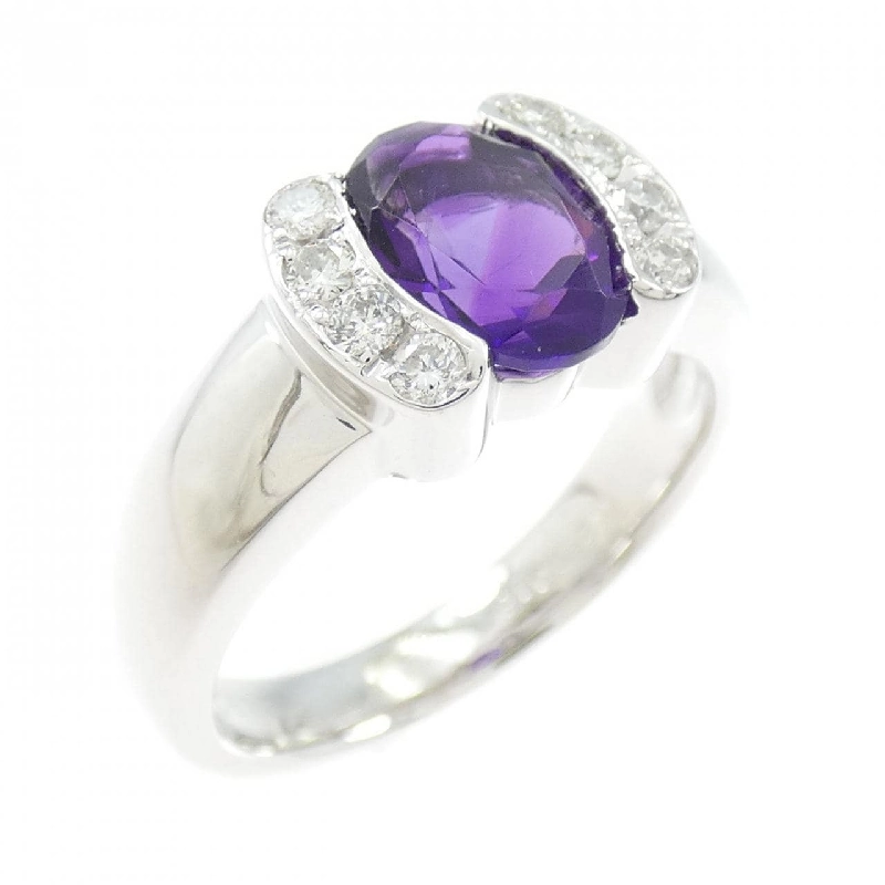 Nhẫn Amethyst K18WG 1.12CT - Hàng hiệu Chính hãng 852690