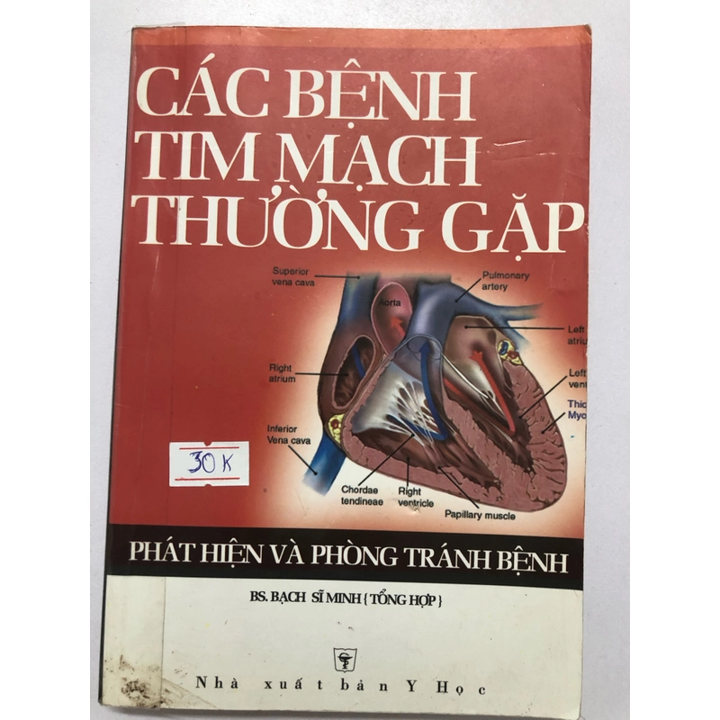 CÁC BỆNH TIM MẠCH THƯỜNG GẶP PHÁT HIỆN VÀ PHÒNG TRÁNH BỆNH - 258 TRANG, NXB: 2010 298872