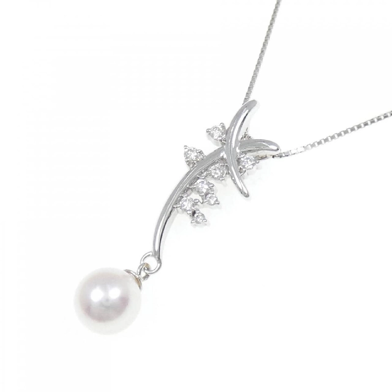 K18WG Dây chuyền ngọc trai Akoya 7.8mm - Hàng hiệu Chính hãng 857386