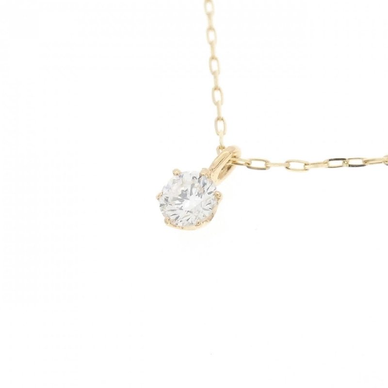 K18YG Solitaire Dây chuyền kim cương 0.10CT - Hàng hiệu Chính hãng 862496