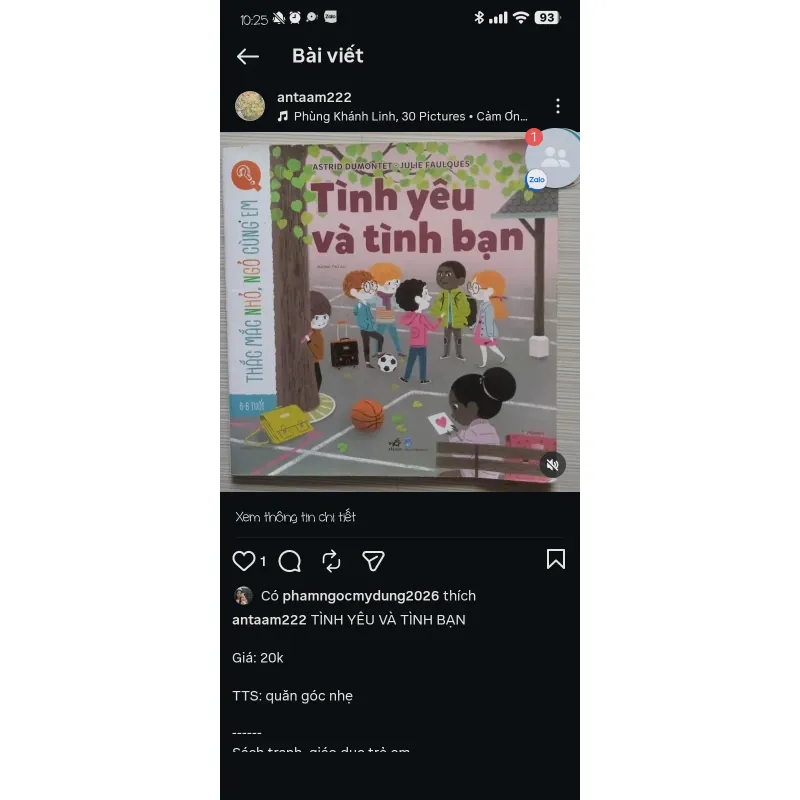 Sách Tranh: Tình Yêu Và Tình Bạn. Sách giáo dục trẻ em 934335