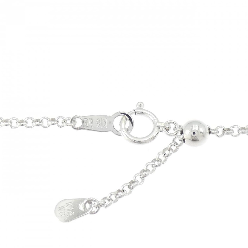 K18WG Dây chuyền kim cương chéo 1.12CT - Hàng hiệu Authentic 860076