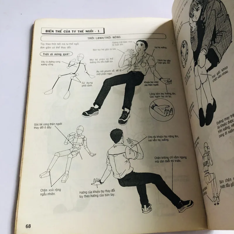 VẼ TRUYỆN TRANH THEO PHONG CÁCH NHẬT BẢN ( kỹ thuật vẽ các tư thế sinh hoạt hàng ngày ) 572782