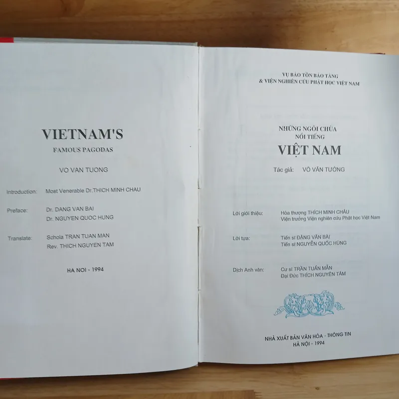 Những Ngôi Chùa Nổi Tiếng Việt Nam ▪︎ Vietnam's Famous Pagodas (Xb 1994) - Võ Văn Tường 562337