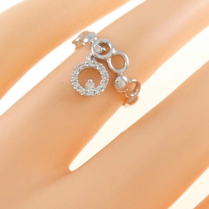 Nhẫn kim cương K18WG 0.09CT 673006