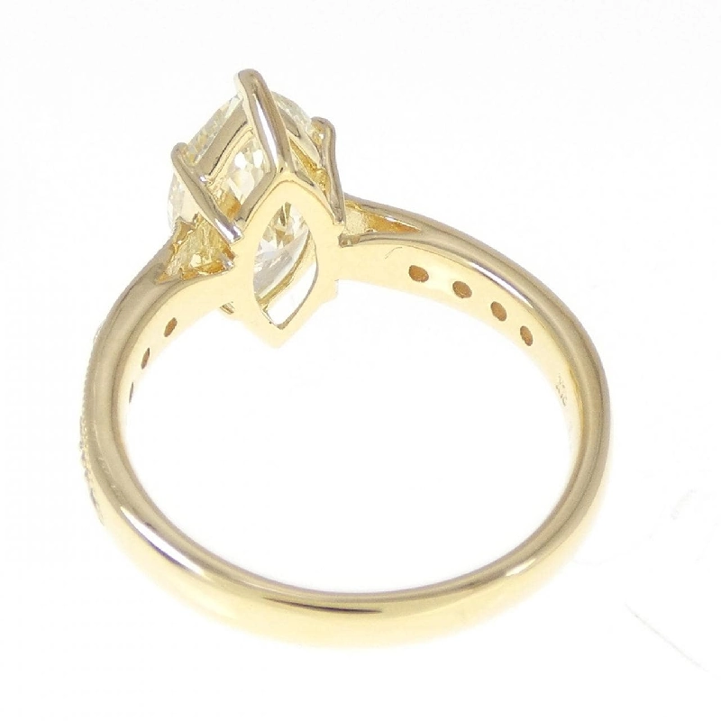 Nhẫn kim cương K18YG 2.637CT LY I1 cắt Marquise - Hàng hiệu Authentic 879484