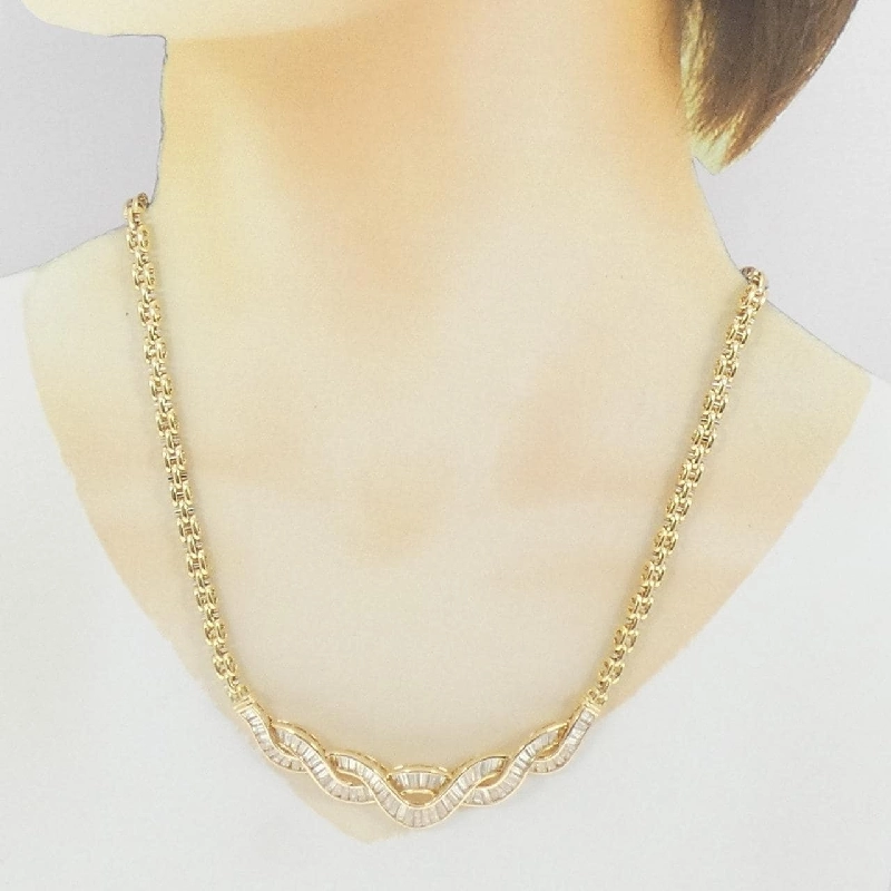 Dây chuyền kim cương 750YG/750WG 7.50CT - Hàng hiệu Chính hãng 858020