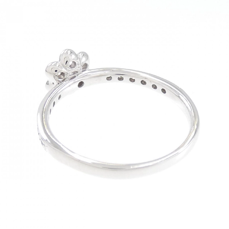 Nhẫn kim cương hoa K18WG 0.58CT 671895