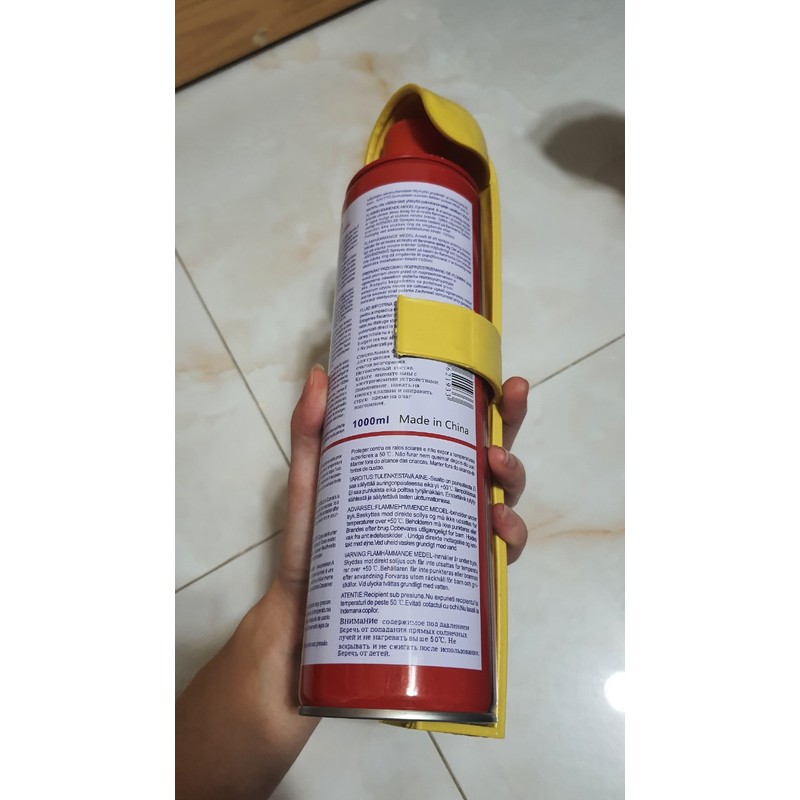 [Mới] Bình Cứu Hỏa Mini FIRE STOP dung tích 1000ml cho xe ô tô, nhà ở, văn phòng 170113