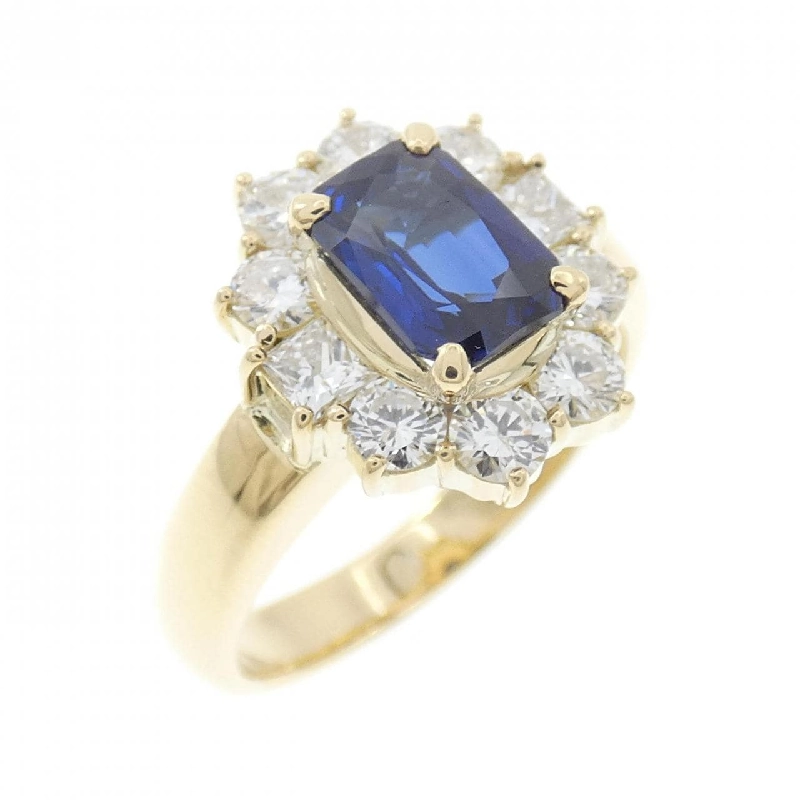 Nhẫn Sapphire K18YG 1.21CT - Hàng hiệu Chính hãng 848045