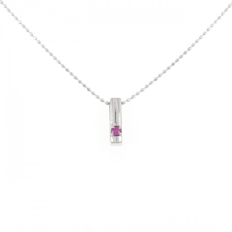 K18WG Dây chuyền Ruby 0.05CT - Hàng hiệu Chính hãng 860577