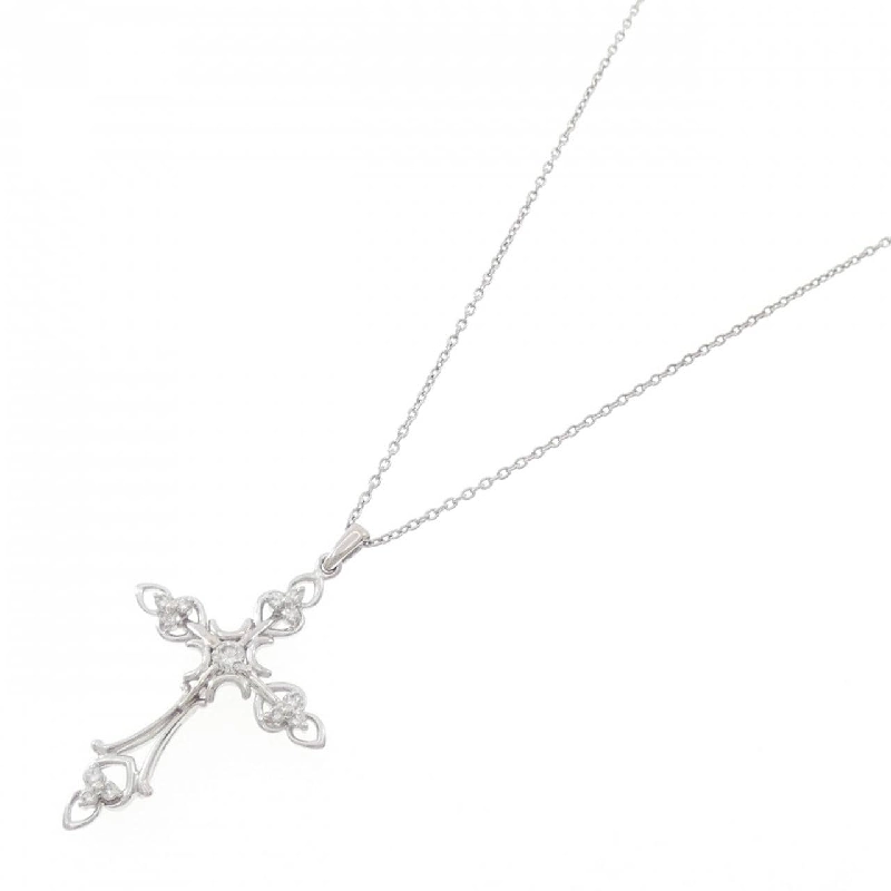 K18WG Dây chuyền kim cương chéo 0.30CT - Hàng hiệu Chính hãng 862352