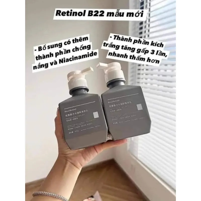 Kem Ủ Kích Trắng Body Royal Retinol B22 The Matrix Retinol 1.5% 200g Mẫu Mới 562003