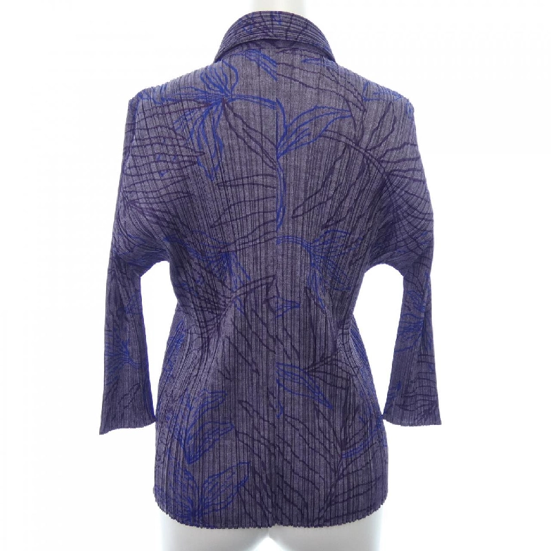 【Cổ điển】Pleats Please 2005 Lá PP51-JJ922 7560022 Áo sơ mi 633368