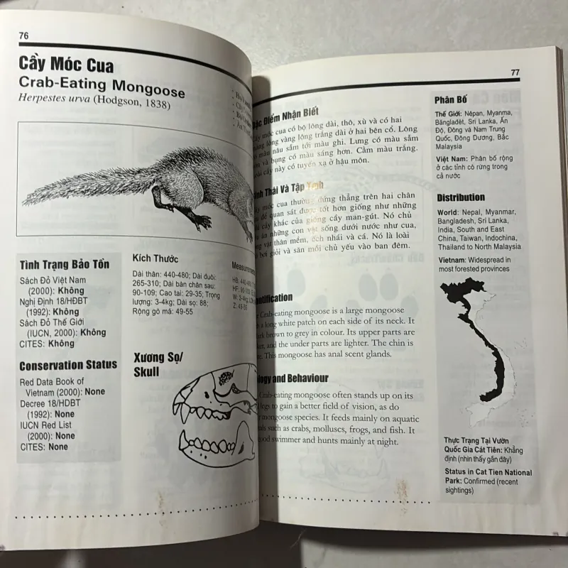 Số tay ngoại nghiệp nhận diện các loài thú của vườn quốc gia Cát Tiên 791691