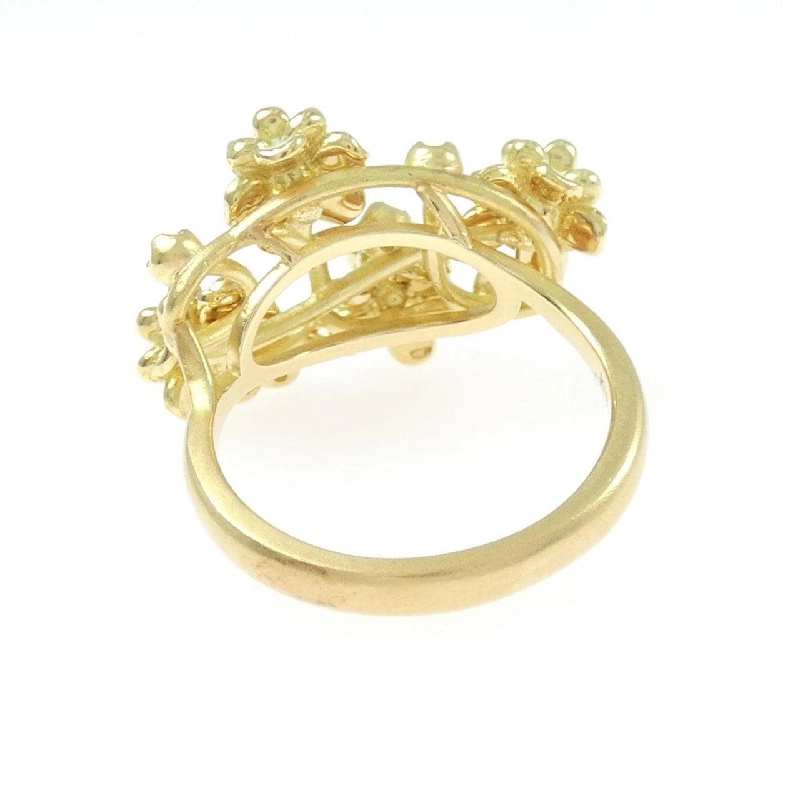 Nhẫn men hoa K18YG - Hàng hiệu Authentic 850459