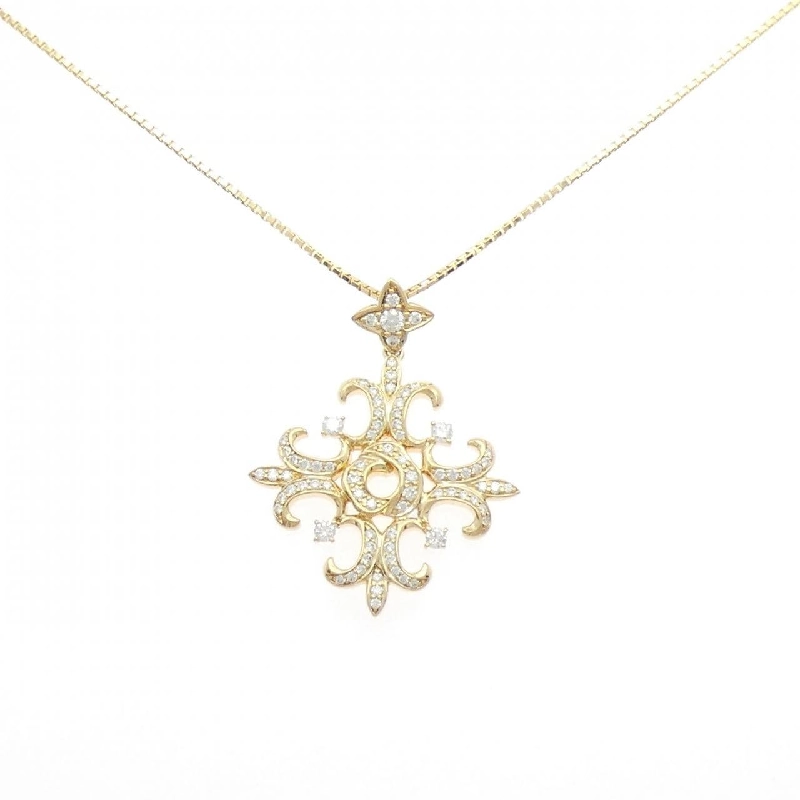 K18YG Dây chuyền kim cương 0.50CT - Hàng hiệu Chính hãng 848454