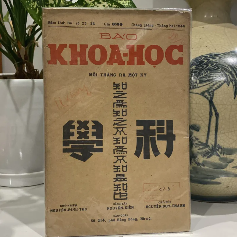 BÁO KHOA HỌC, SỐ 25-26 (XB 1944) 972311