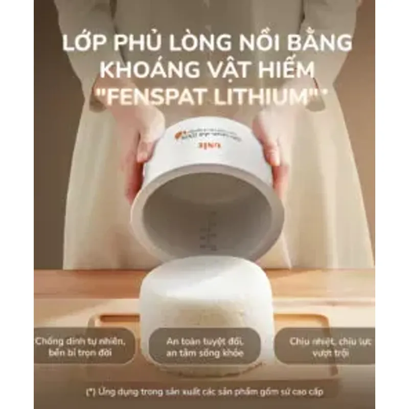 🔥 URC818P – Nồi cơm điện UNIE 1.8L, chế độ cơm cháy đặc biệt, nấu cơm ngon chuẩn vị! 707442