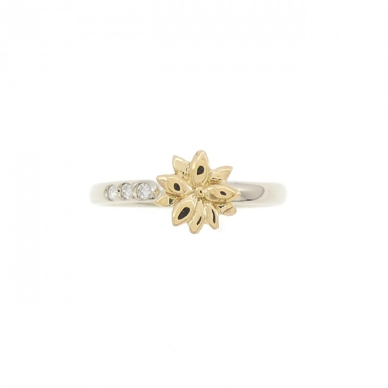 Nhẫn kim cương 750WG/750YG hoa 672127