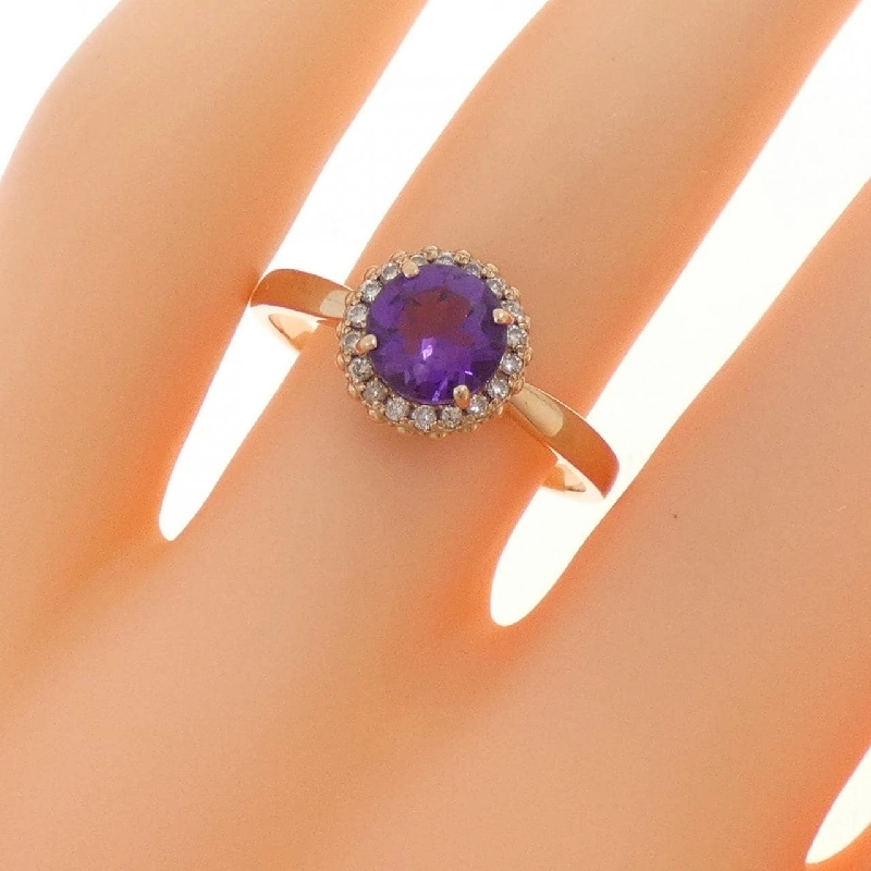 Nhẫn Amethyst K18PG 0.78CT - Hàng hiệu Chính hãng 851775