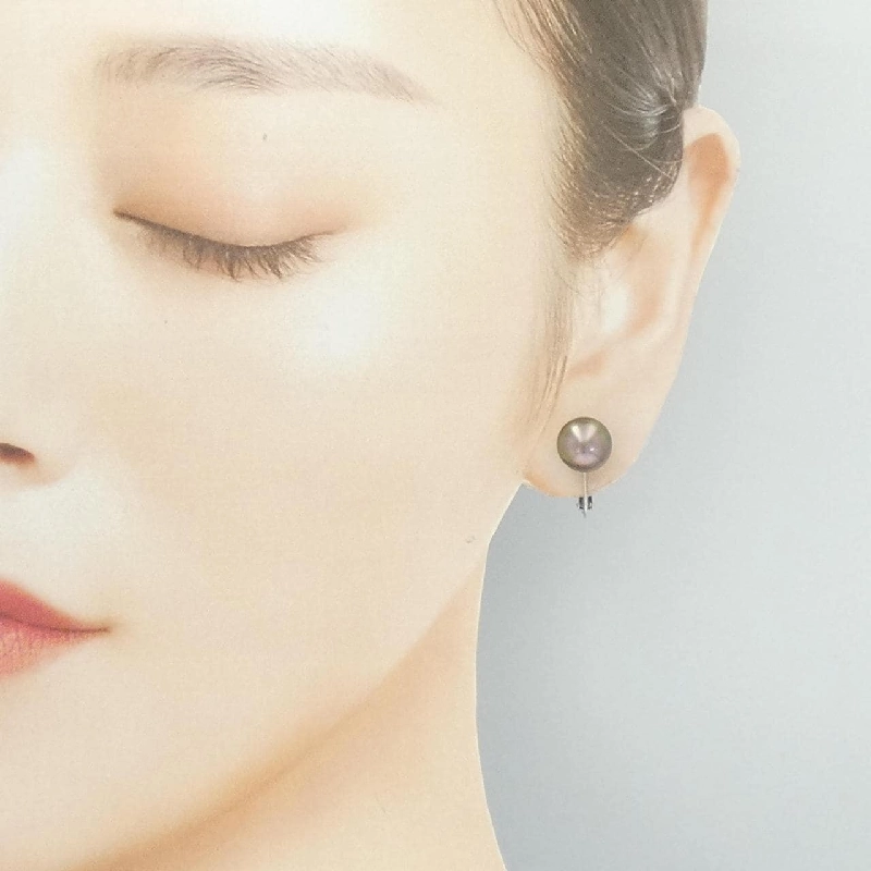 K14WG Bông tai ngọc trai đen 9mm - Hàng hiệu Chính hãng 869739