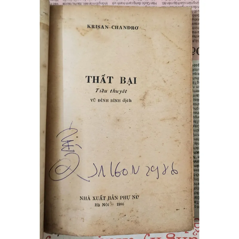 Tiểu thuyết THẤT BẠI  728192