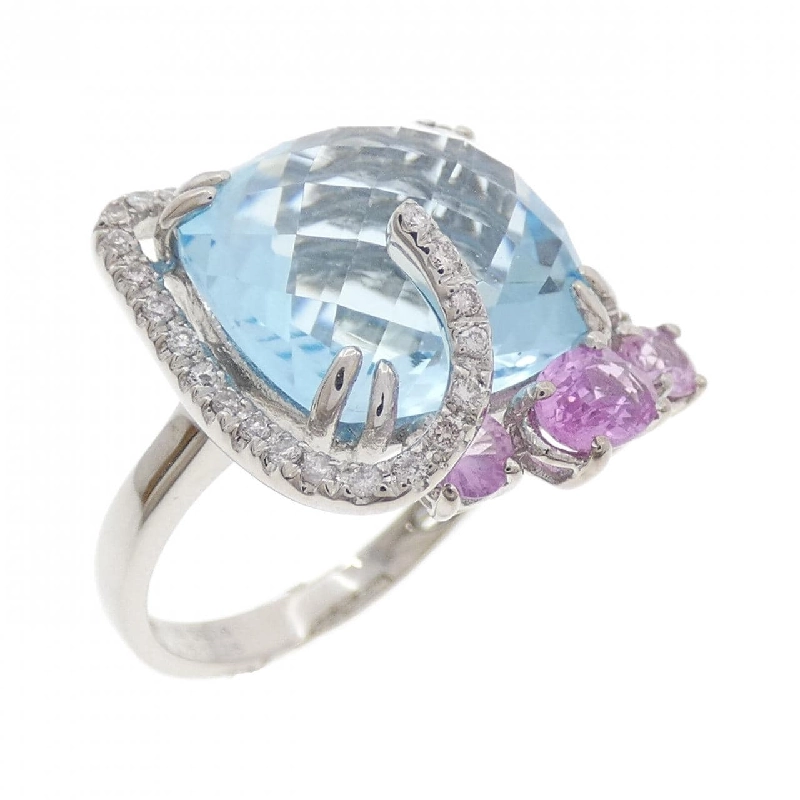 Nhẫn đá màu 750WG 668868