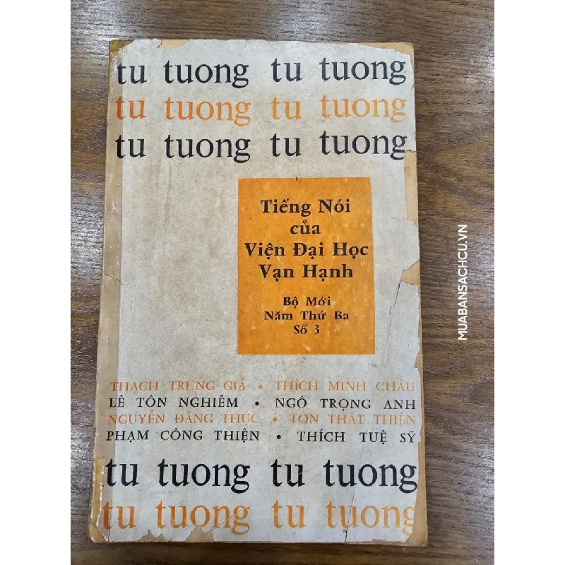 Tạp chí Tư Tưởng - Viện Đại Học Vạn Hạnh 719380