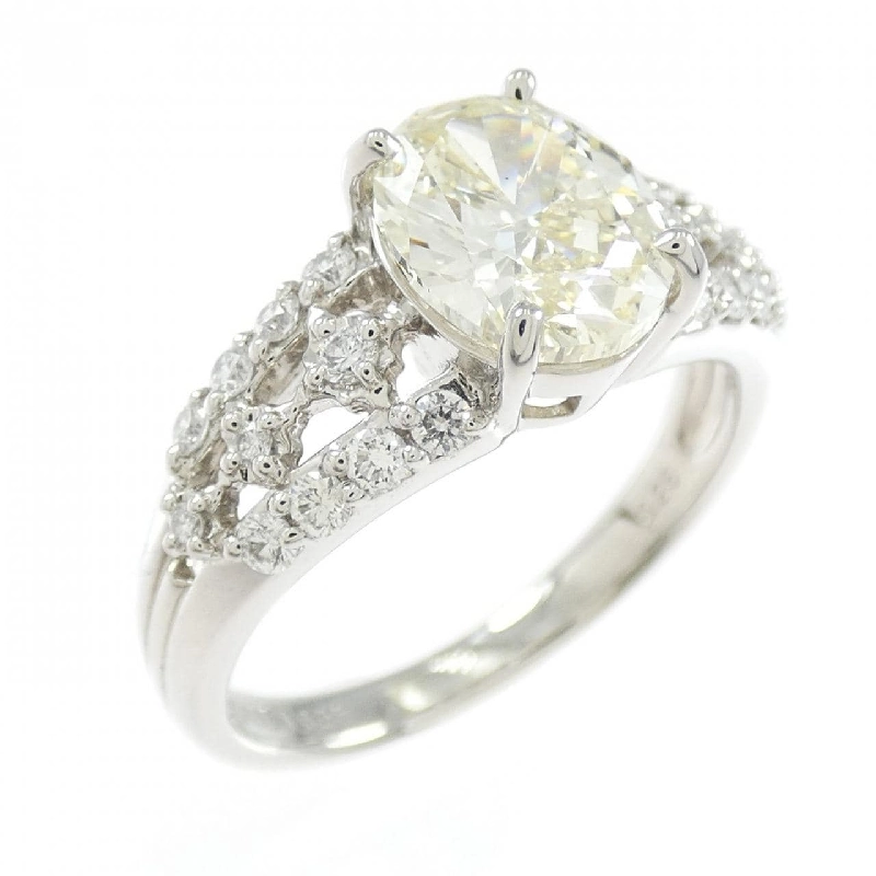 Nhẫn kim cương PT900 1.628CT VLY SI2 cắt oval - Hàng hiệu Authentic 873770