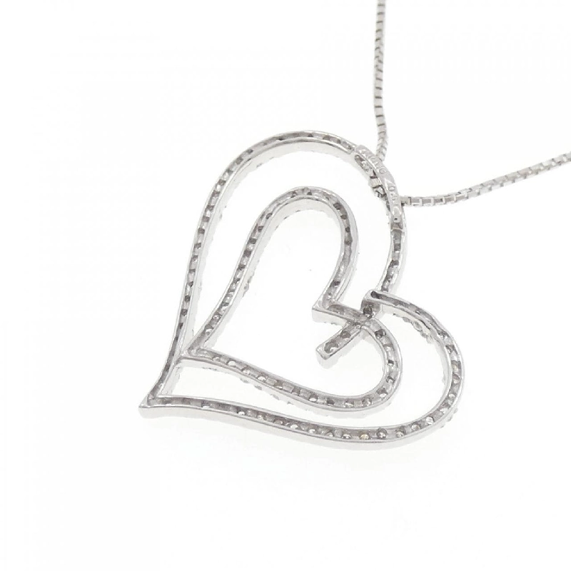 K14WG Dây chuyền kim cương hình trái tim 0.61CT - Hàng hiệu Chính hãng 860731