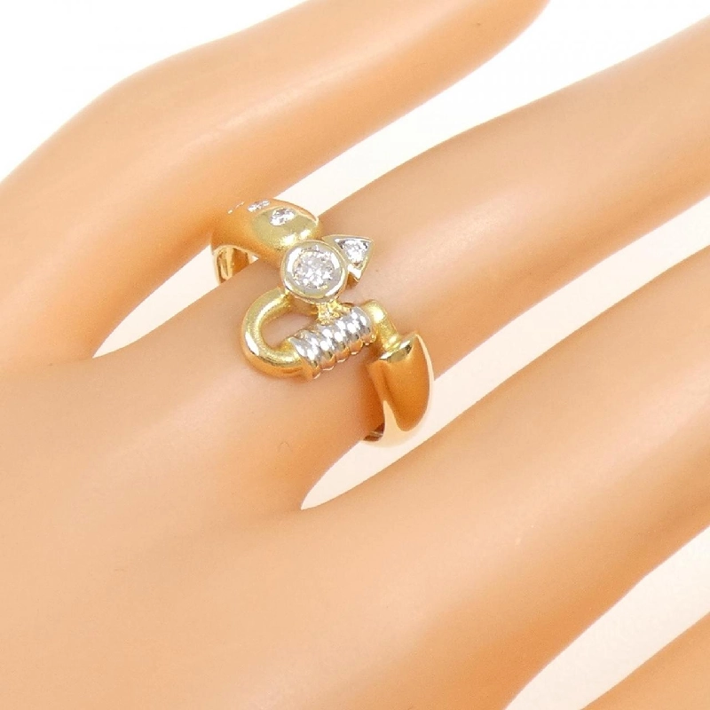 Nhẫn kim cương K18YG/K18WG - Hàng hiệu Authentic 852627