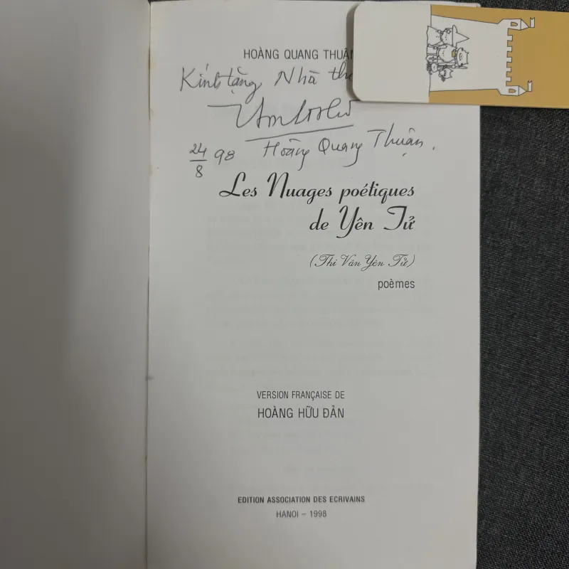 Thi vân Yên Tử (CÓ CHỮ KÝ TÁC GIẢ) - Hoàng Quang Thuận, Hoàng Hữu Đản 1031706