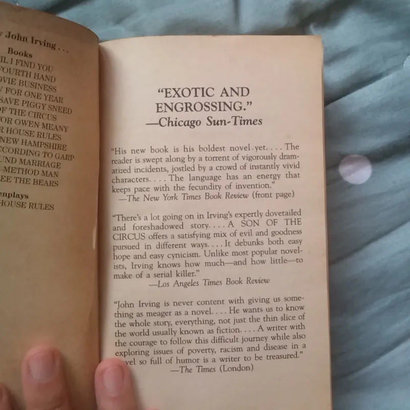 A son of the circus - John Irving 720774