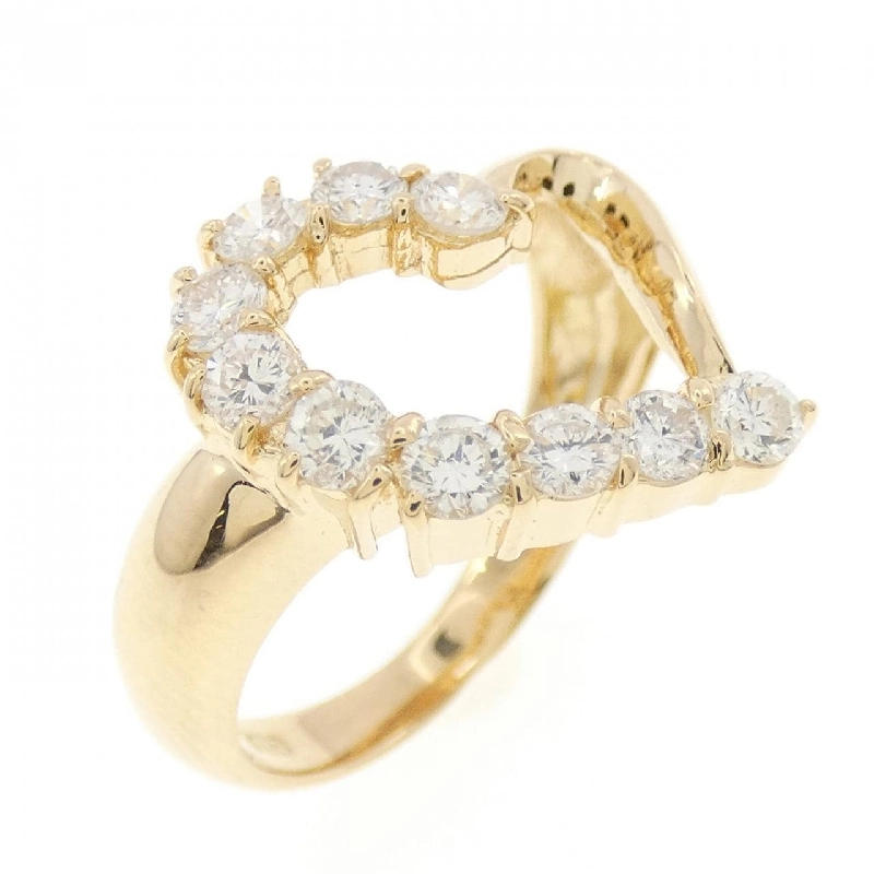 Nhẫn kim cương hình trái tim K18YG 0.53CT - Hàng hiệu Chính hãng 855839