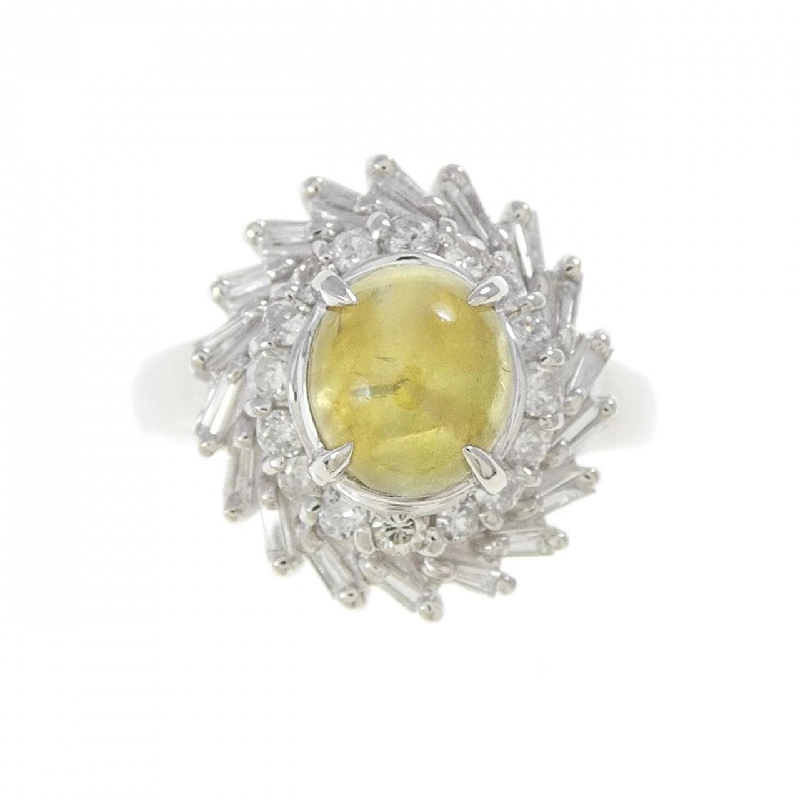 Nhẫn mắt mèo chrysoberyl PT900 1.40CT 665341
