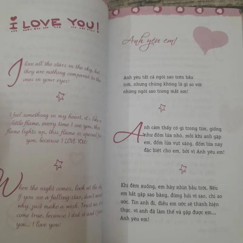 Sách Thông điệp yêu thương .I Love You - song ngữ Anh Việt.  Nhã Nam tuyển chọn 693028