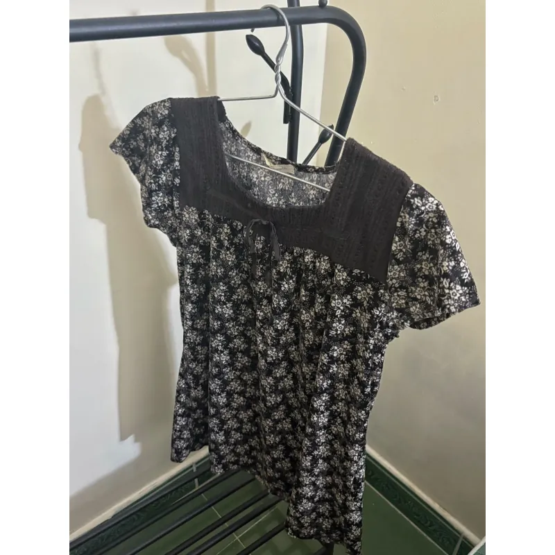 Áo nhung nữ hoa nhí  791310