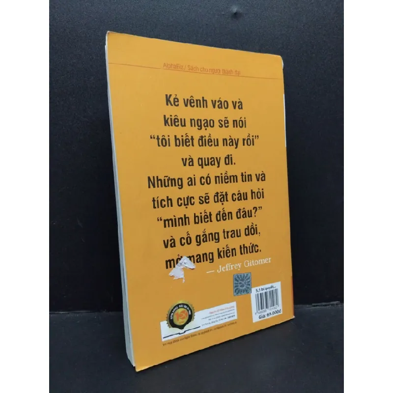 [Phiên Chợ Sách Cũ] 5,5 bí quyết giúp bạn trìm kiếm, tạo lập và duy trì thái độ sống tích cực 2015 2303 425479