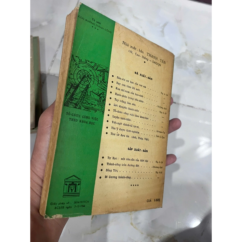 TỔ CHỨC CÔNG VIỆC THEO KHOA HỌC ( CÓ THỦ BÚT TÁC GIẢ) - NGUYỄN HIẾN LÊ 533590